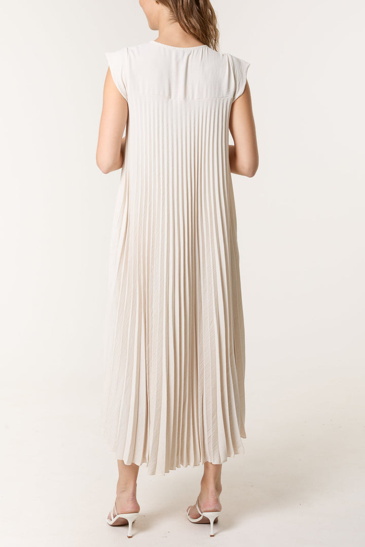 Élora | Robe Plissée Élégante & Fluide