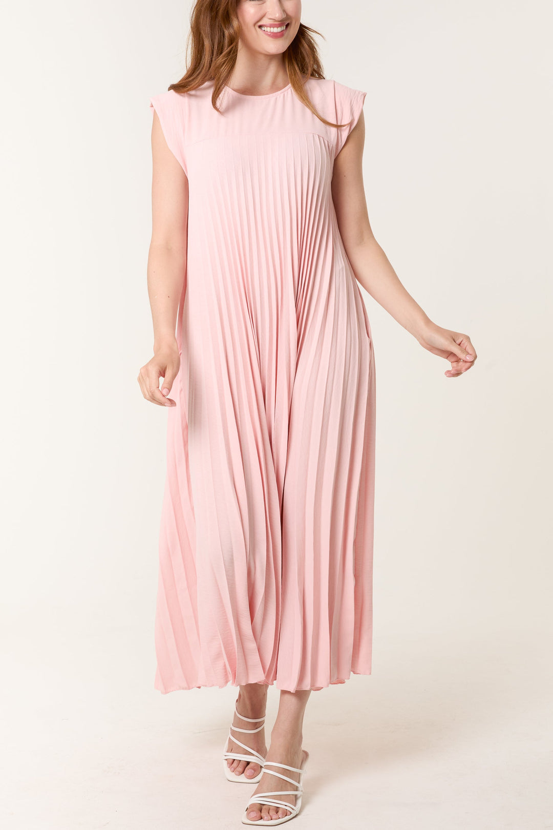 Élora | Robe Plissée Élégante & Fluide
