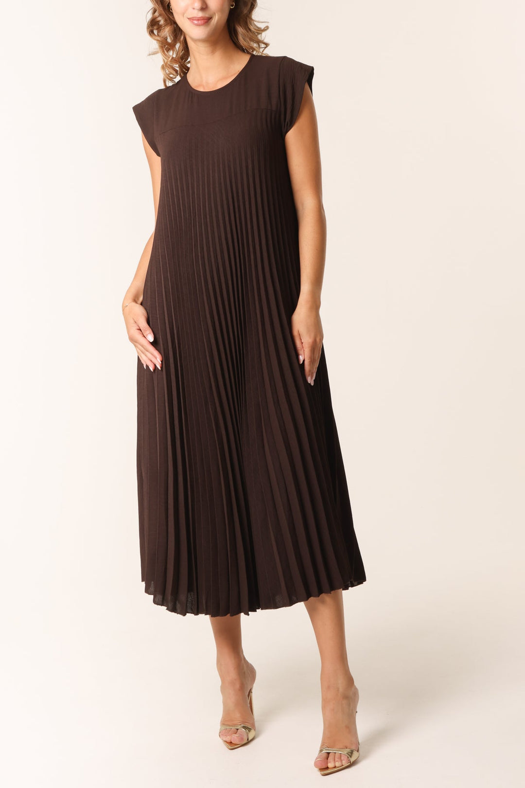 Élora | Robe Plissée Élégante & Fluide