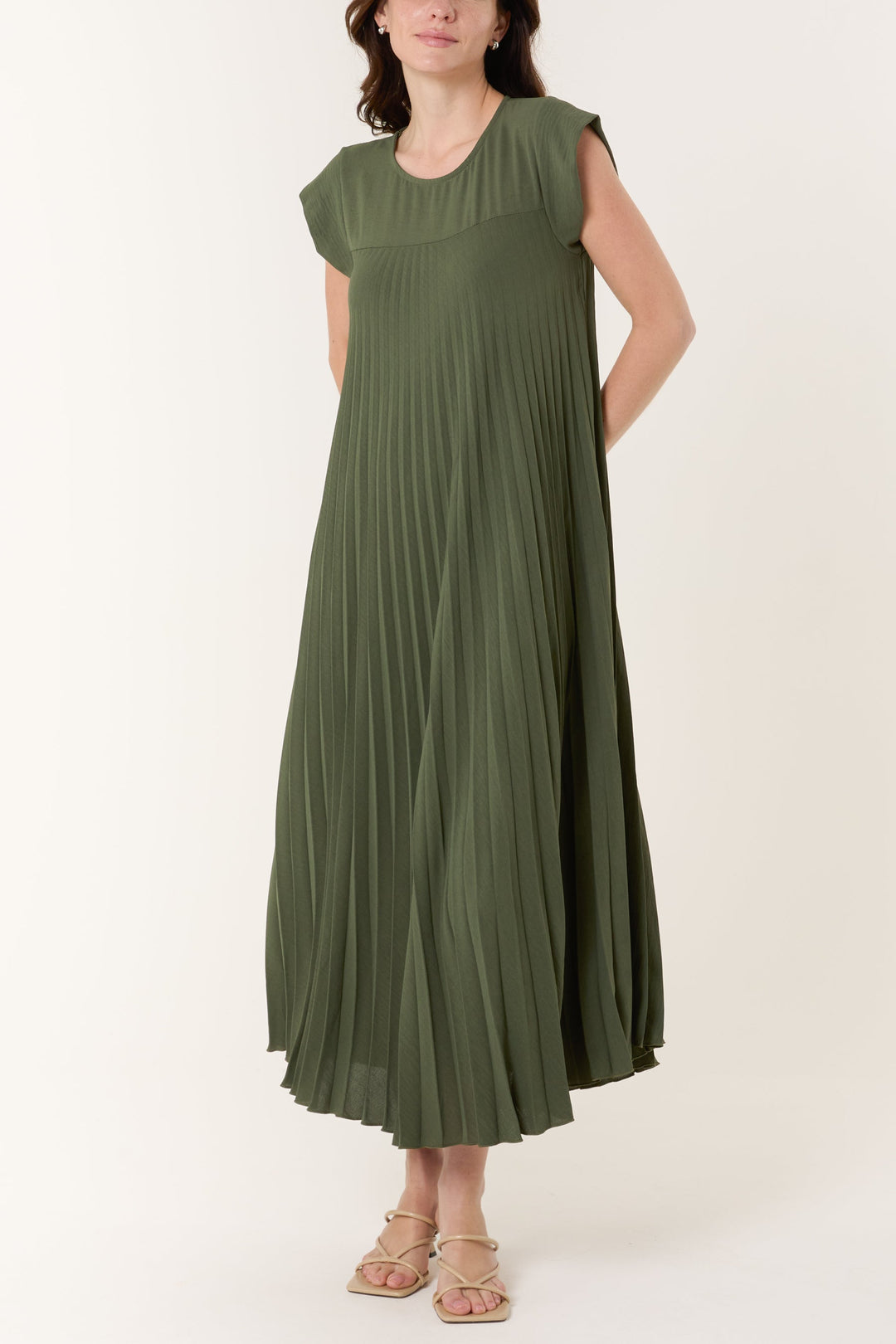Élora | Robe Plissée Élégante & Fluide