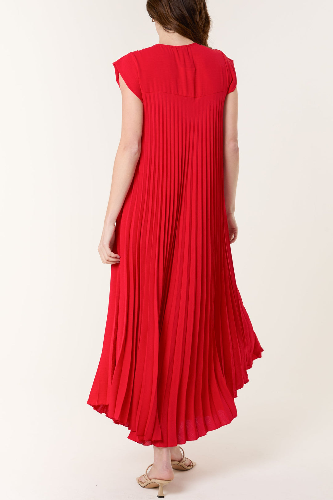 Élora | Robe Plissée Élégante & Fluide