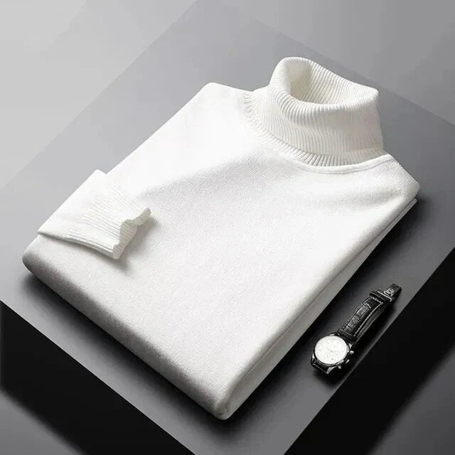 PULL COL ROULÉ CLASSIQUE POUR HOMME