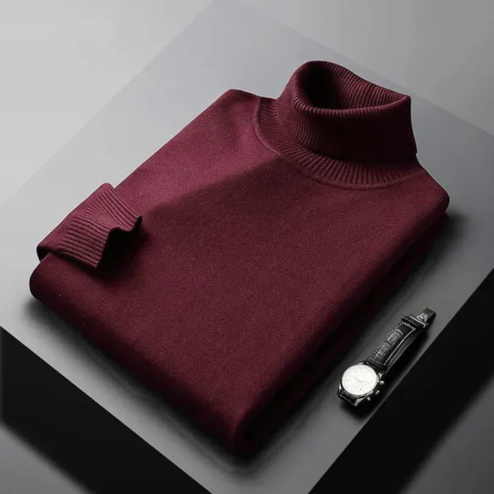 PULL COL ROULÉ CLASSIQUE POUR HOMME
