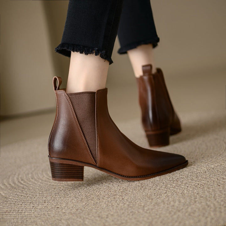 Elloria Genuine Leather Boots
