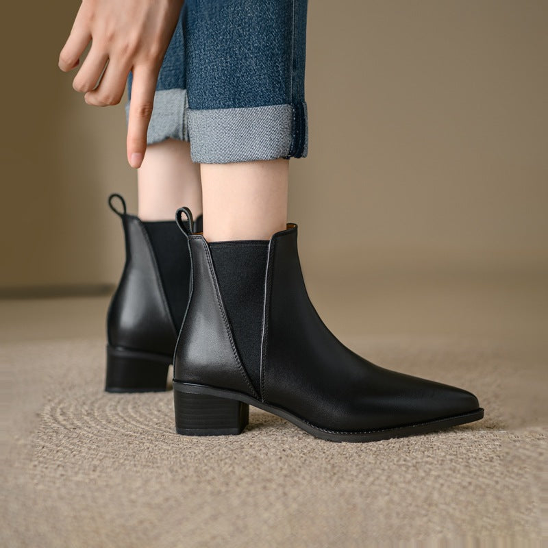 Elloria Genuine Leather Boots
