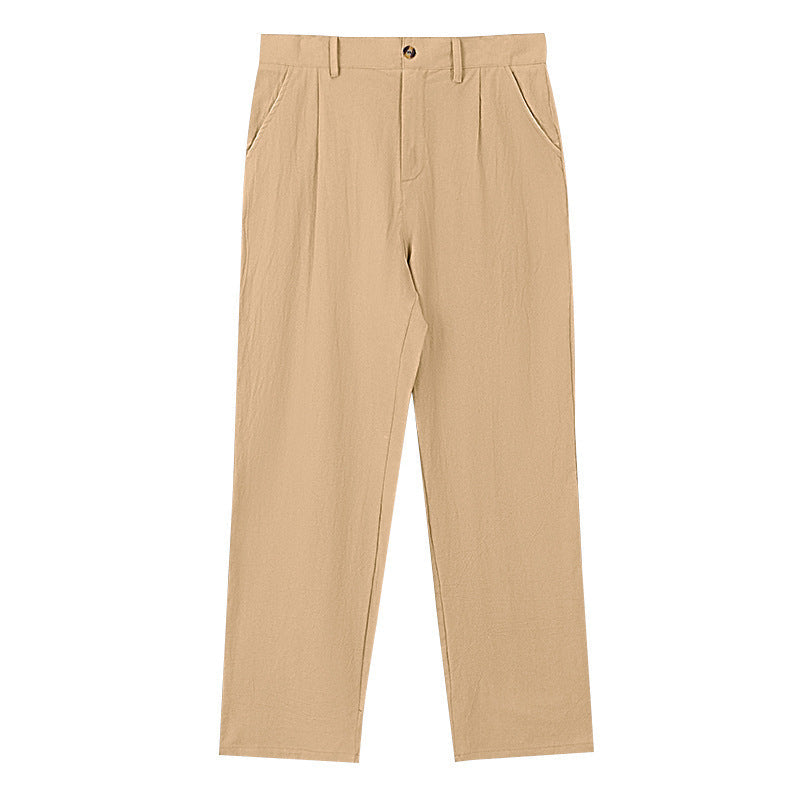 NICCOLÒ | PANTALONS EN LIN À JAMBES LARGES