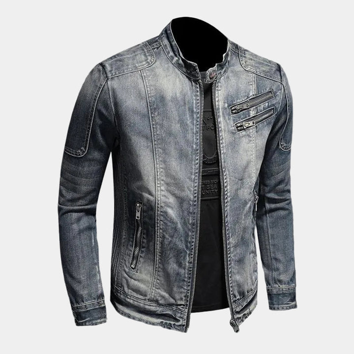 CHARLES | Veste en denim lavé — coupe trucker et finition vintage