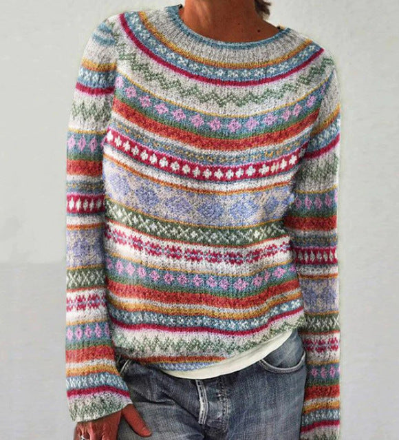 Solveig | Pull Motif Nordique Doux