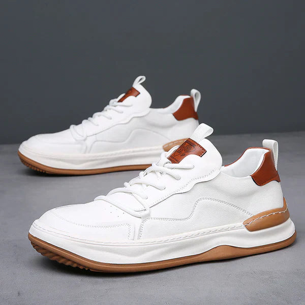 High-Sole Leather Shoes