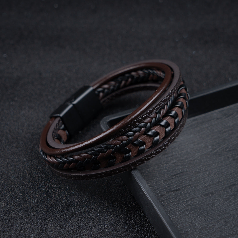 BRACELET HOMME EN CUIR DE LUXE