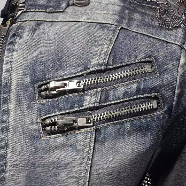 CHARLES | Veste en denim lavé — coupe trucker et finition vintage
