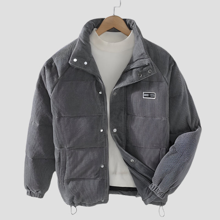 VESTE EN VELOURS RAYÉ