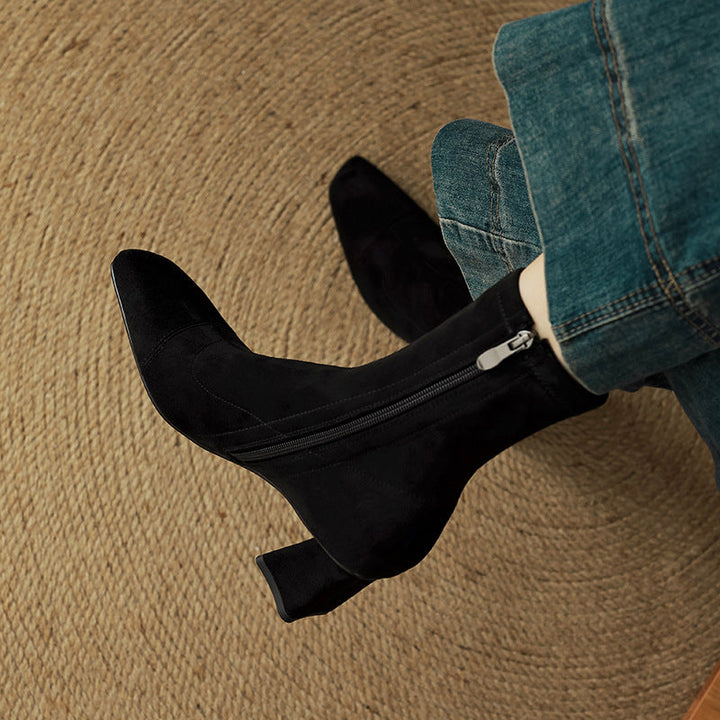 Sari Genuine Suede Boots