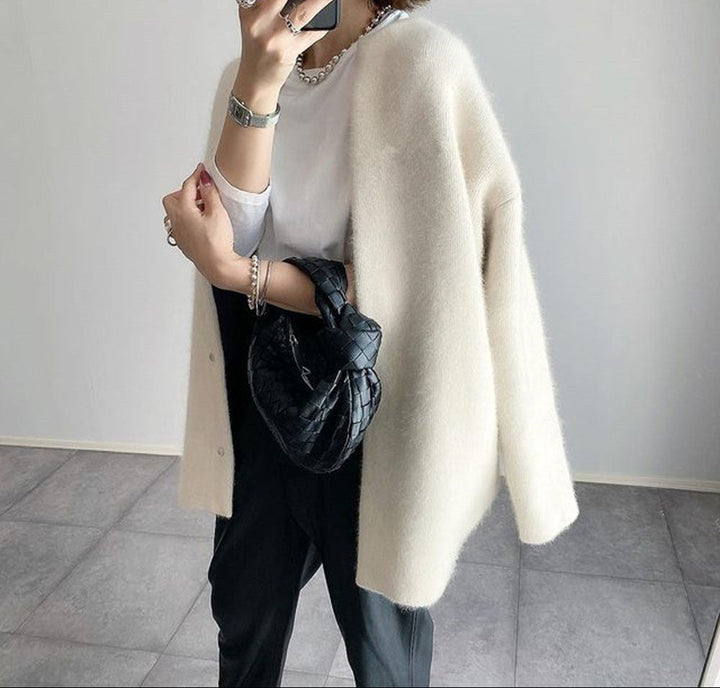 Blandine | Gilet long en cachemire