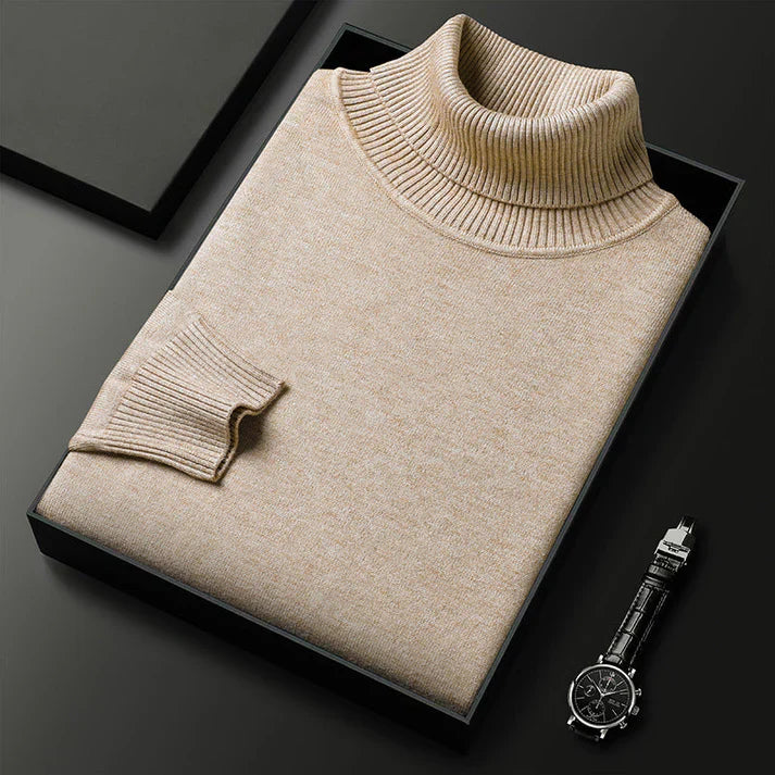 PULL COL ROULÉ CLASSIQUE POUR HOMME
