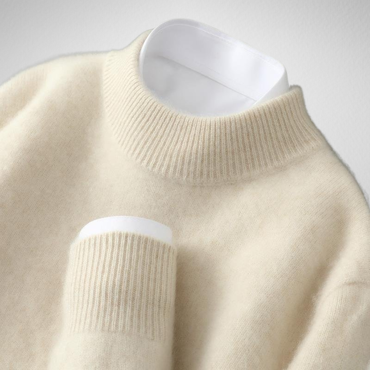 Sylvie | Pull en cachemire col montant
