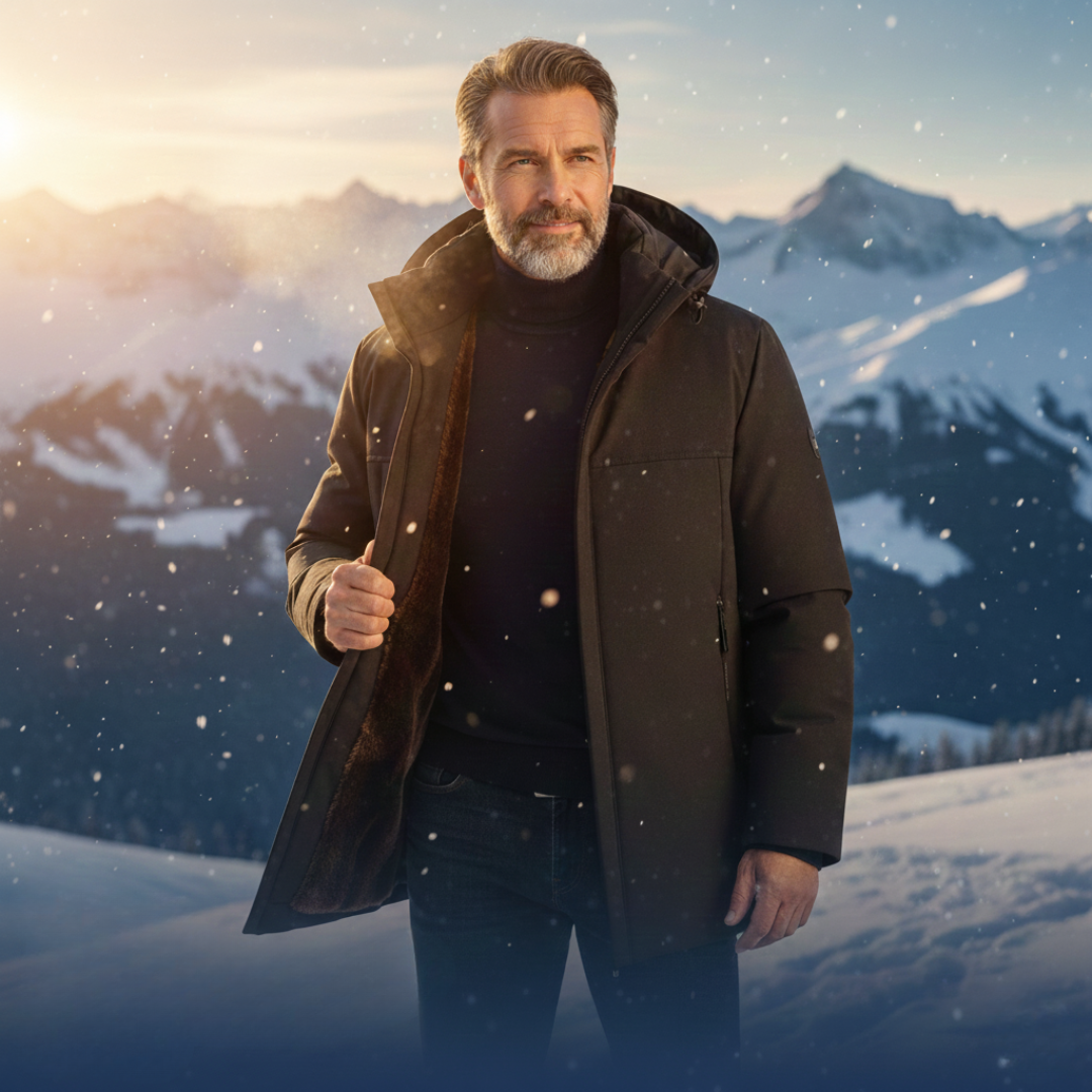 VESTE D’HIVER CLASSIQUE ET ÉLÉGANTE POUR HOMME