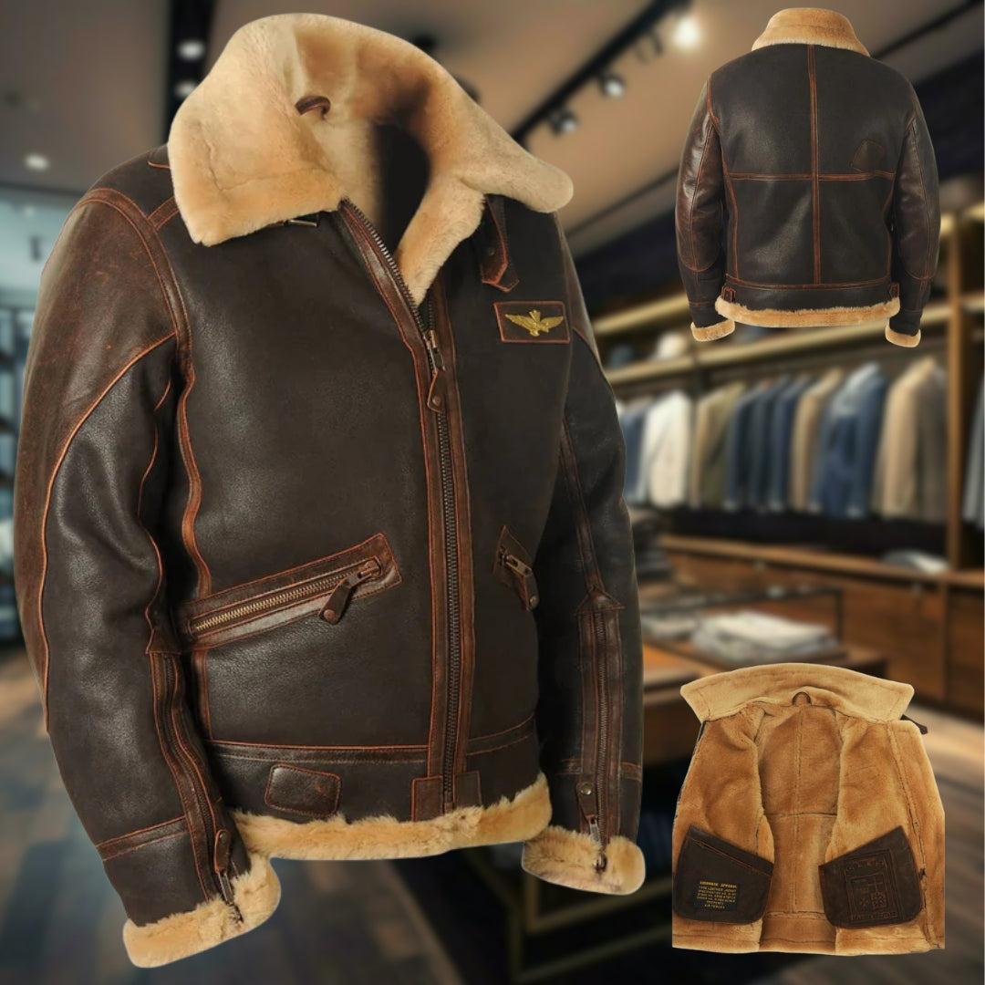 VESTE AVIATEUR CLASSIQUE POUR HOMME