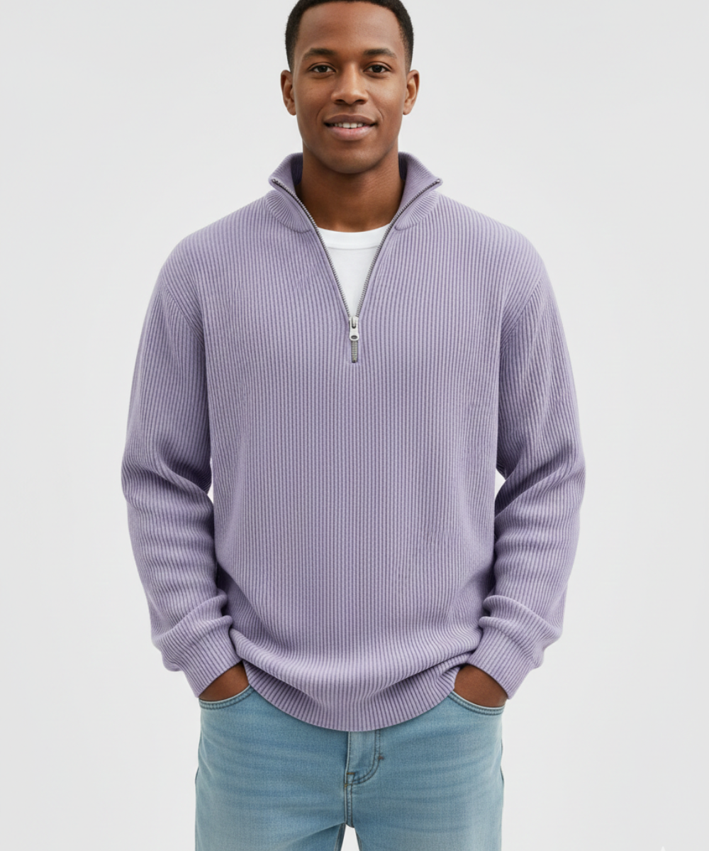 PULL DEMI-ZIP POUR HOMME