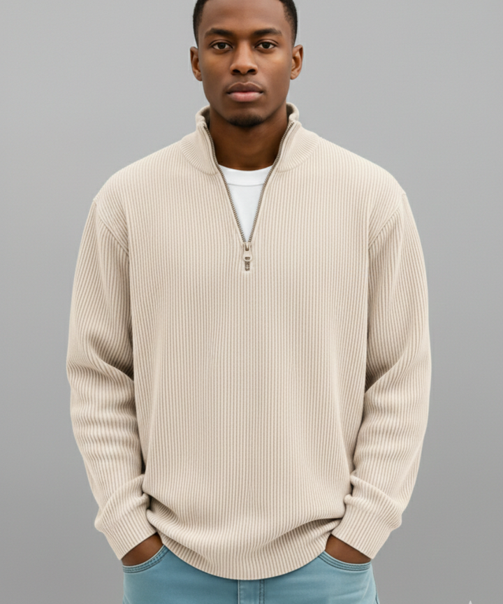 PULL DEMI-ZIP POUR HOMME