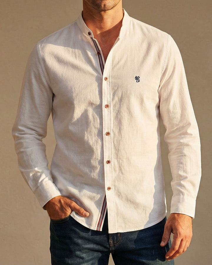 CHEMISE À COL OFFICIER POUR HOMME