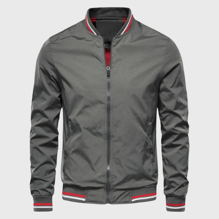 DIDIER | Blouson teddy en microfibre — bords contrastés