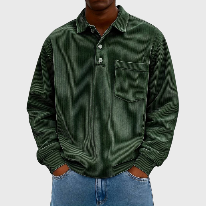 CHEMISE EN CORDON À MANCHES LONGUES POUR HOMME