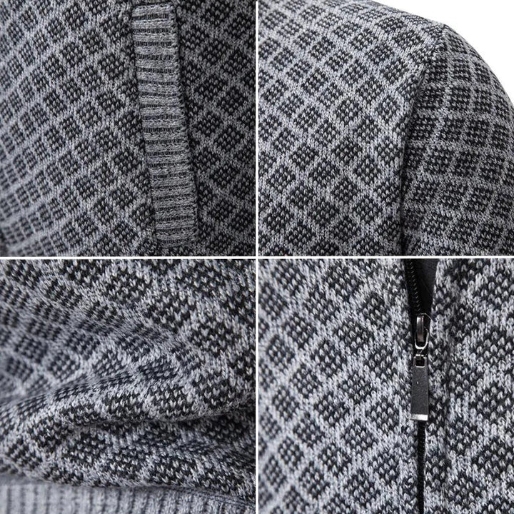 GILET MAILLE GAUFRÉE POUR HOMME
