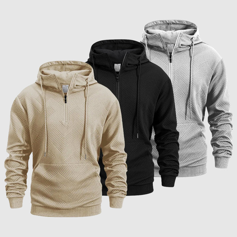 SWEAT À COL ZIPPÉ QUARTER