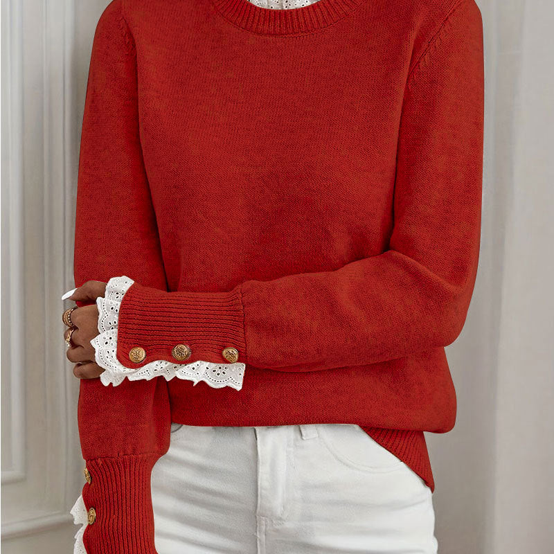 Florence | Pull en cachemire col rond