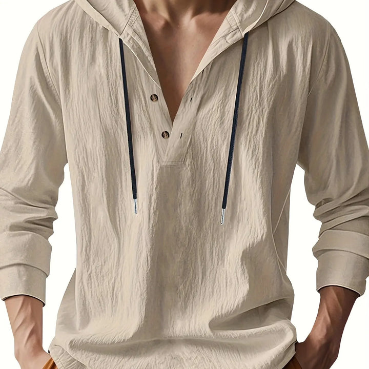 CHEMISE EN LIN AVEC CAPUCHE DE LUXE