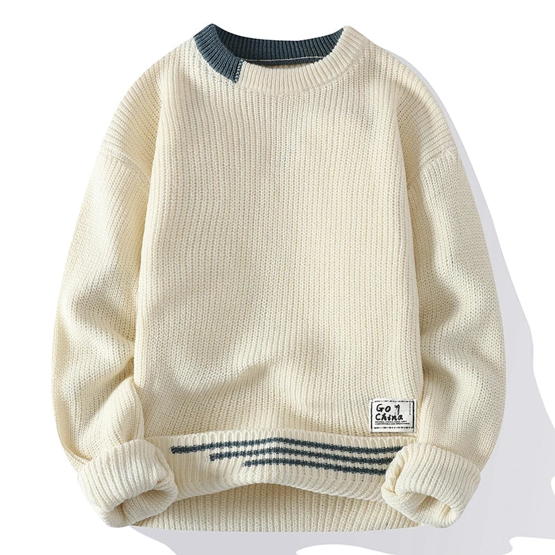 PULL COLOR BLOCK POUR HOMME