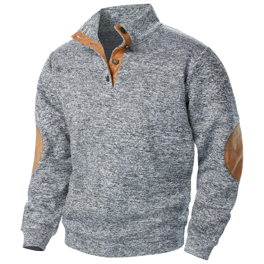 PULL EN MAILLE BOUTONNÉ POUR HOMME