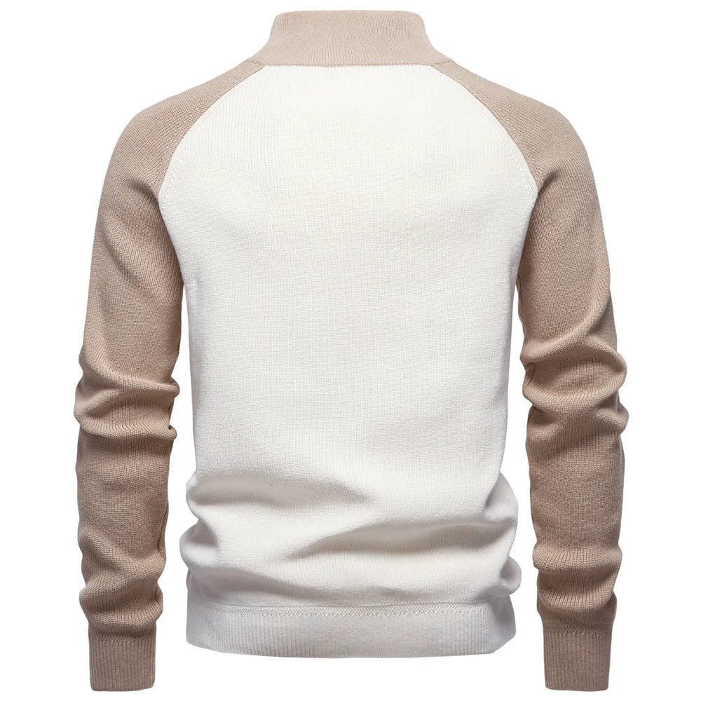 PULL QUART ZIP POUR HOMME