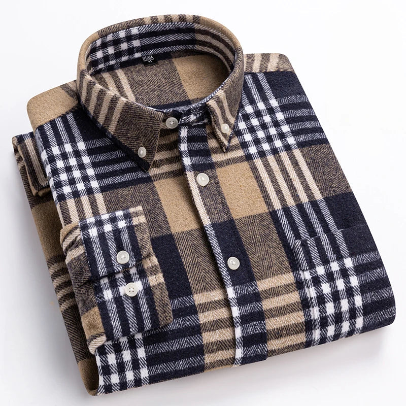 CHEMISE À CARREAUX POUR HOMME MODERNE