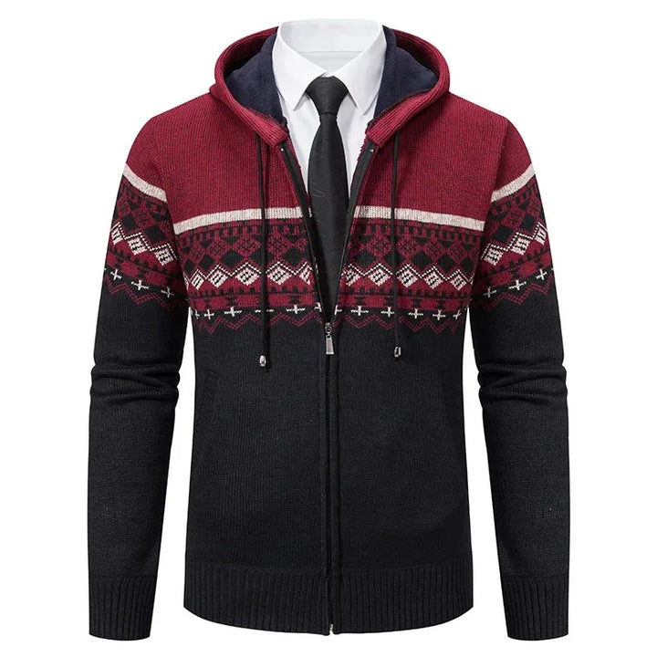 VESTE ETHNIQUE EN MAILLE POUR HOMMES