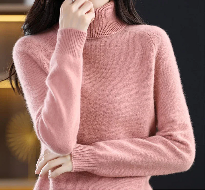 Alice | Pull en cachemire col montant