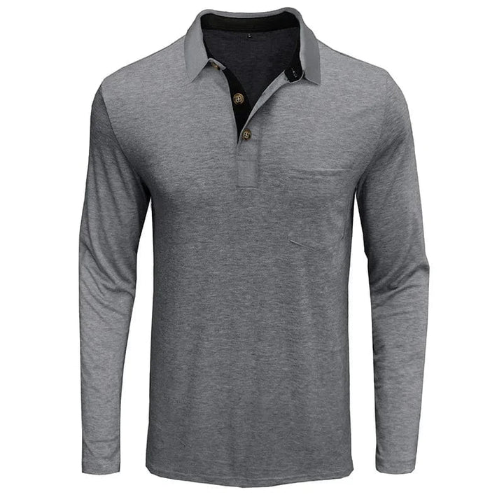 POLO CLASSIQUE À MANCHES LONGUES POUR HOMMES