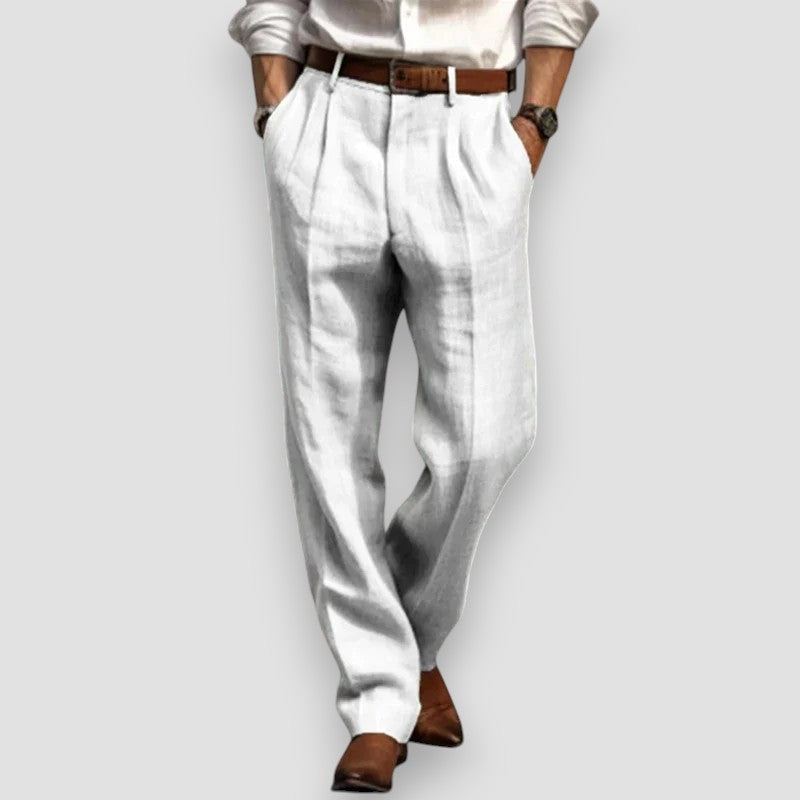 LÉONARD | PANTALON EN LIN CLASSIQUE