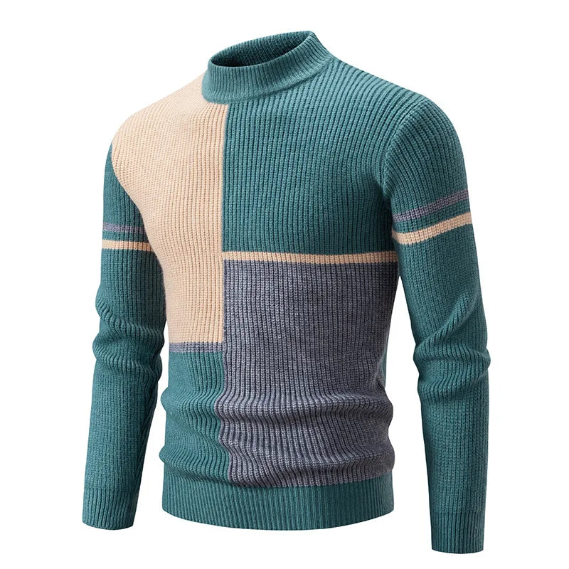 PULL EN MAILLE COLORÉ POUR HOMME