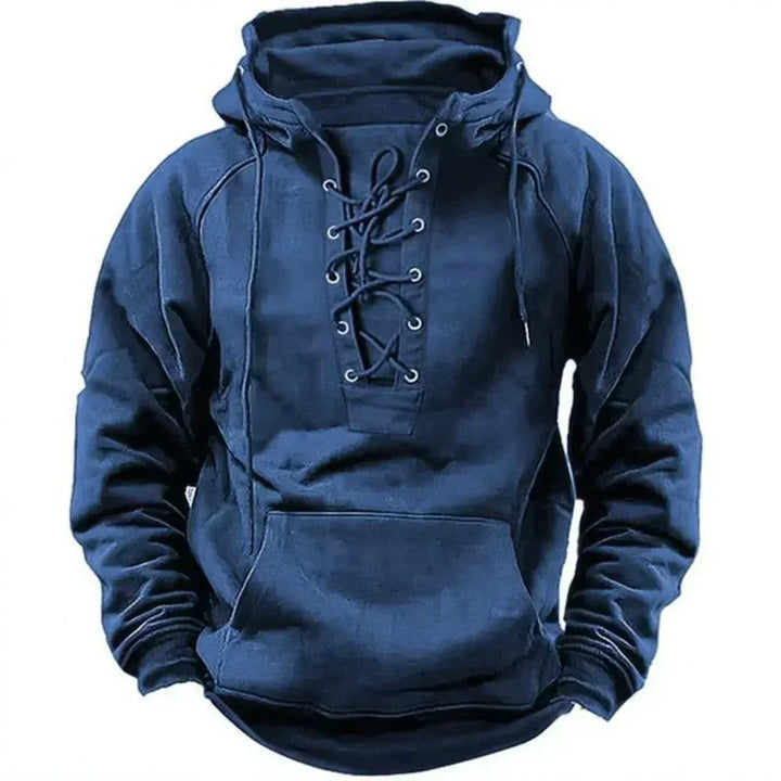 SWEAT À CAPUCHE À LACETS POUR HOMMES
