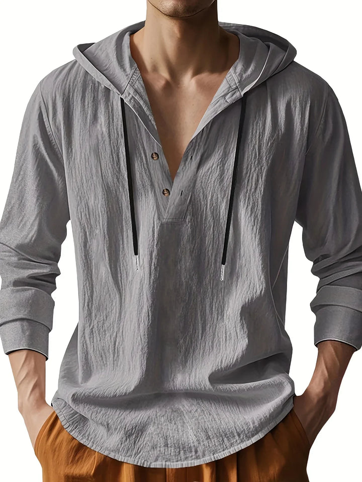CHEMISE EN LIN AVEC CAPUCHE DE LUXE