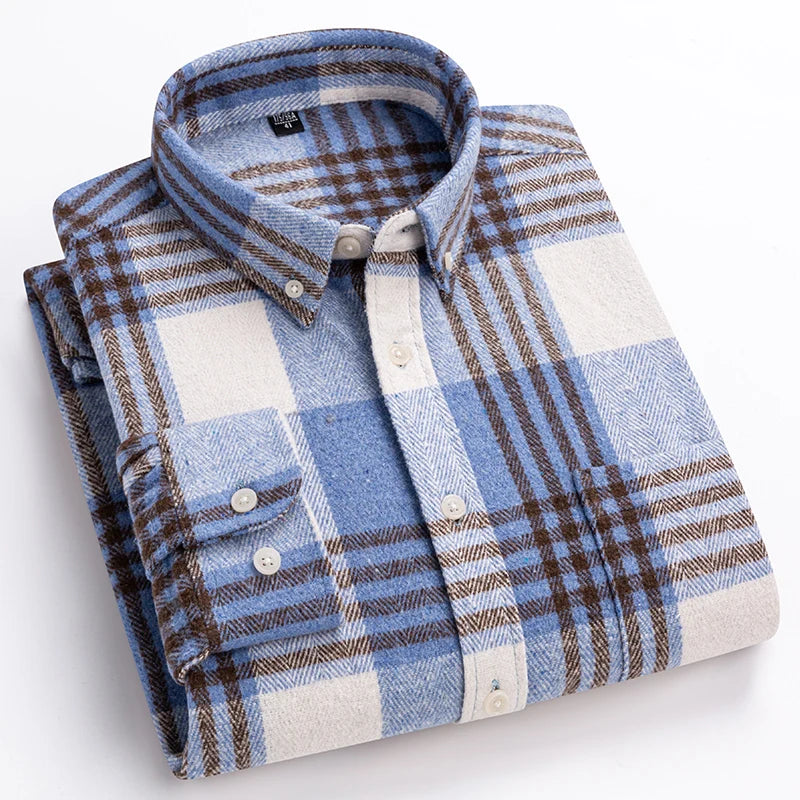 CHEMISE À CARREAUX POUR HOMME MODERNE