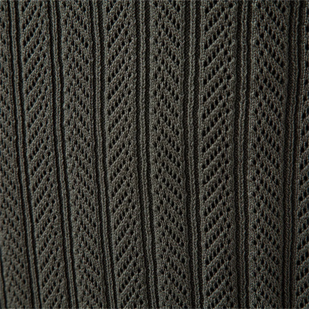 POLO TEXTURÉ ZIPPÉ POUR HOMME