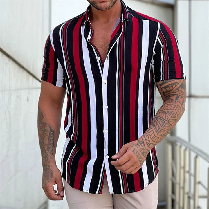 Striped Short Sleeved Summer Shirt
