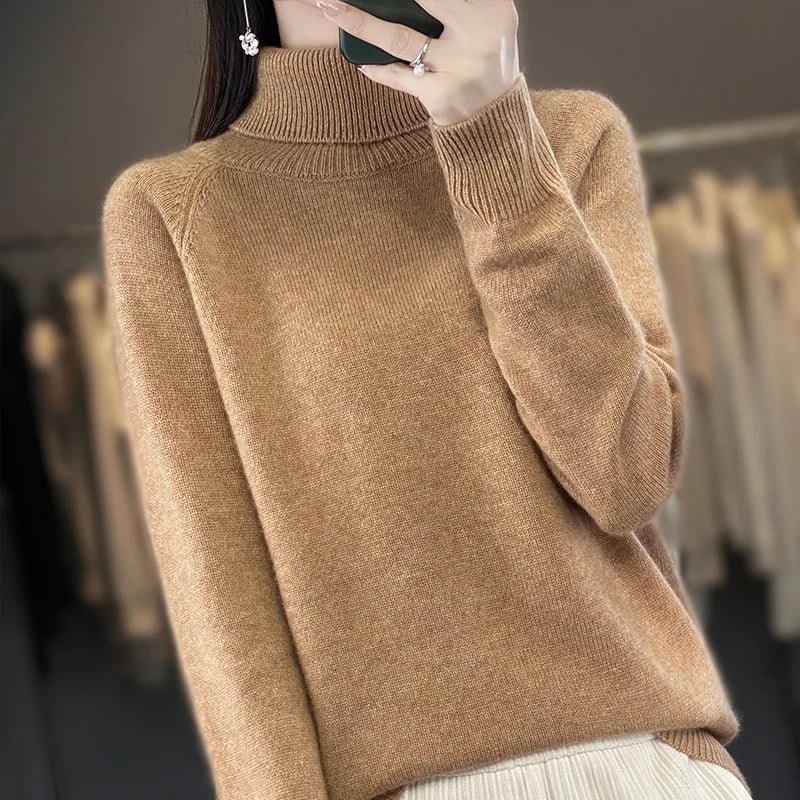 Alice | Pull en cachemire col montant