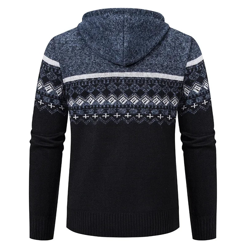 VESTE ETHNIQUE EN MAILLE POUR HOMMES