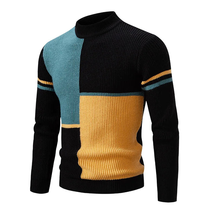 PULL EN MAILLE COLORÉ POUR HOMME