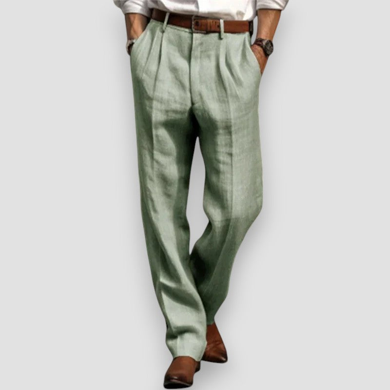 LÉONARD | PANTALON EN LIN CLASSIQUE