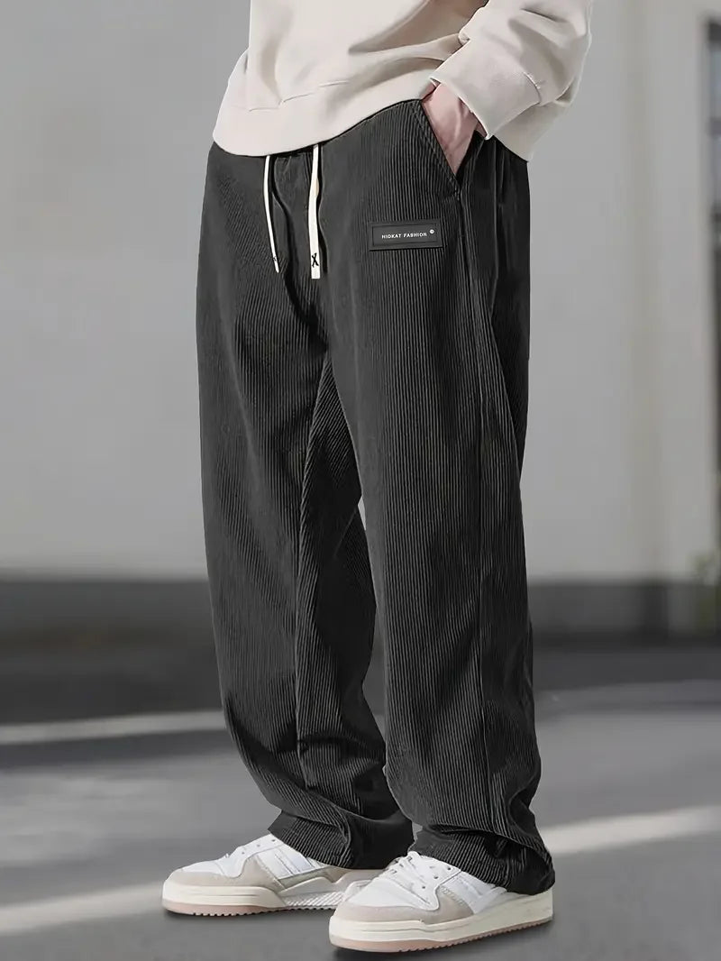 PANTALON EN VELOURS CÔTELÉ POUR HOMME